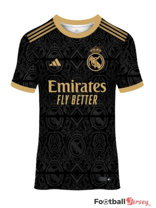 Real Madrid Classic Black Design Jersey