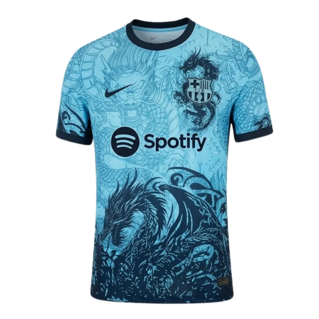 FC Barcelona Dragon Blue Shirt