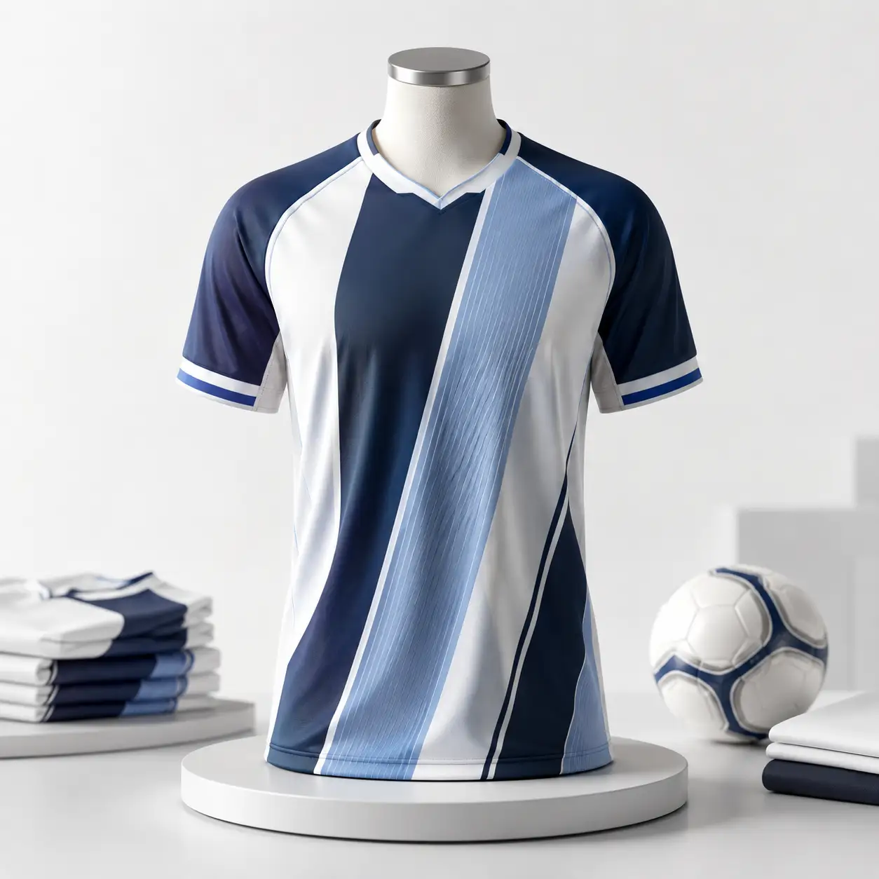Finished custom football shirt