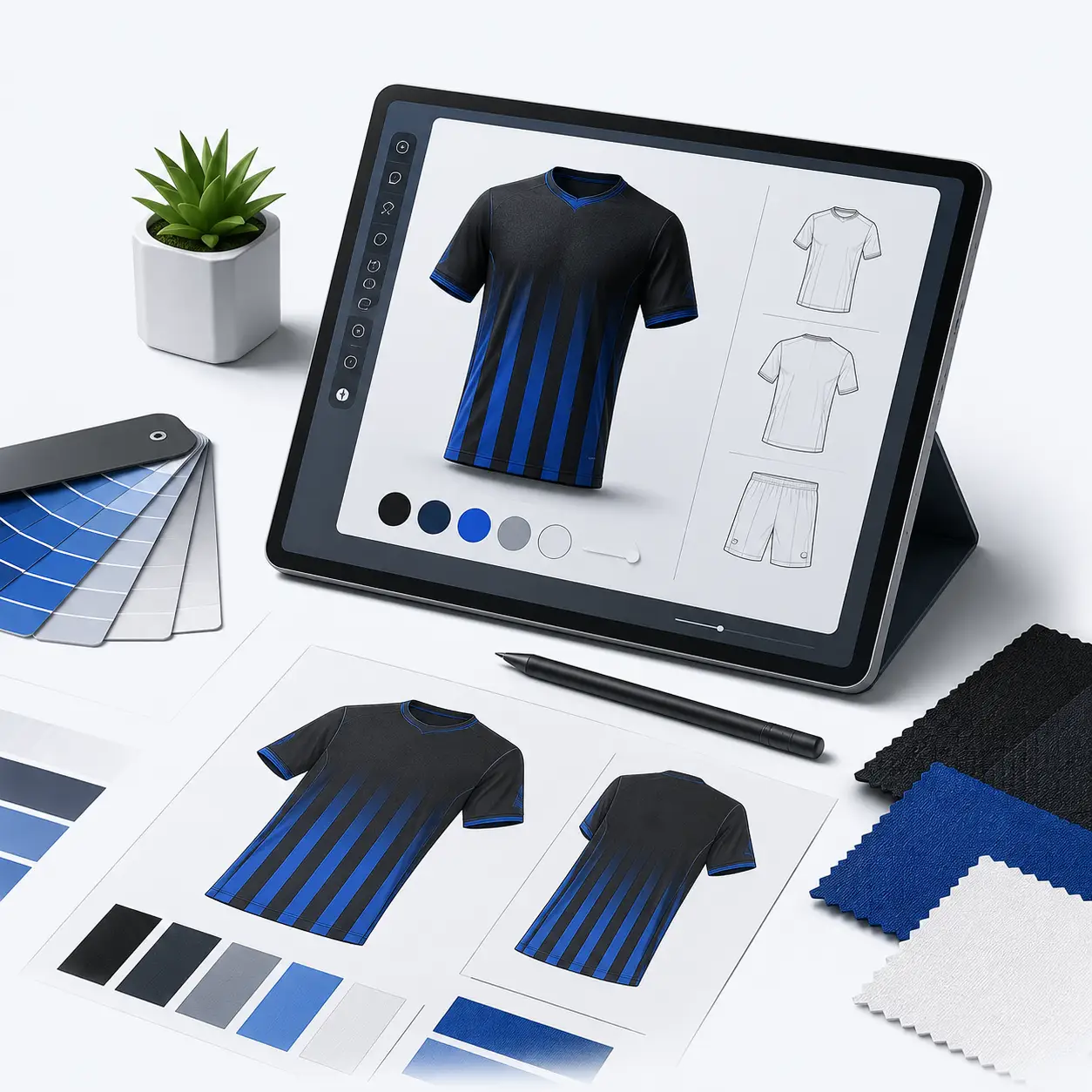 Football kit design preparation